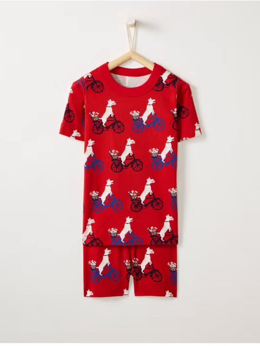 Hanna Andersson Short John Pajama Set Size 6/7